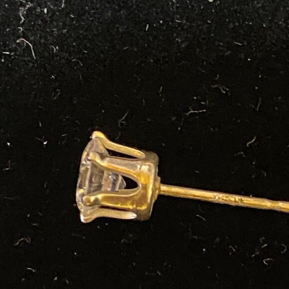 5mm x 5mm Sterling Silver 925 CZ Stud Earrings 6-Prong Setting Vintage Style Jew - Picture 12 of 12